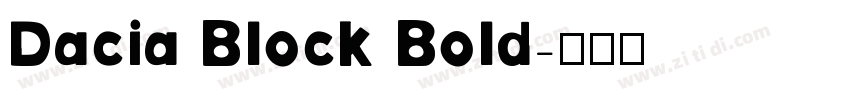 Dacia Block Bold字体转换